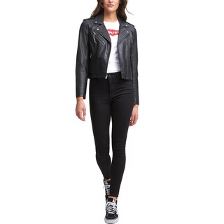 Foto 5 | Foto 5 | Chaqueta Levi's De Piel Sintética Moto Para Mujer Classic Black Xl - Venta Internacional.