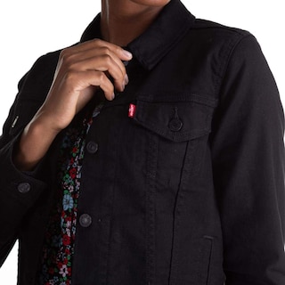 Foto 3 | Foto 3 | Chaqueta Levi's Original Trucker Negra Para Mujer Talla M - Venta Internacional.