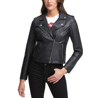 Foto 2 | Foto 2 | Chaqueta Levi's De Piel Sintética Moto Para Mujer Clásica Negra - Venta Internacional.