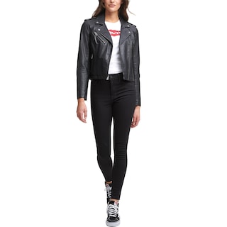 Foto 5 | Foto 5 | Chaqueta Levi's De Piel Sintética Moto Para Mujer Clásica Negra - Venta Internacional.