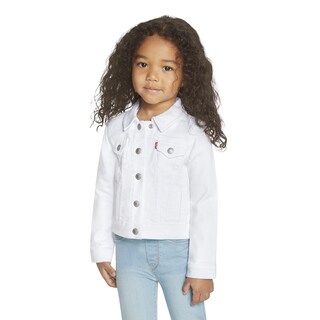 Foto 2 | Foto 2 | Chaqueta Levi's Denim Trucker Blanca Para Niñas Talla L - Venta Internacional.