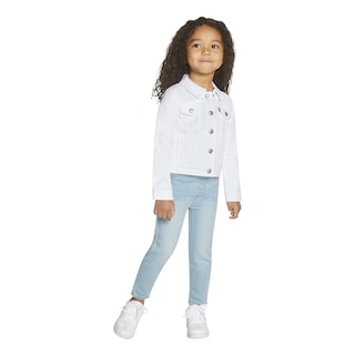 Foto 4 | Foto 4 | Chaqueta Levi's Denim Trucker Blanca Para Niñas Talla L - Venta Internacional.