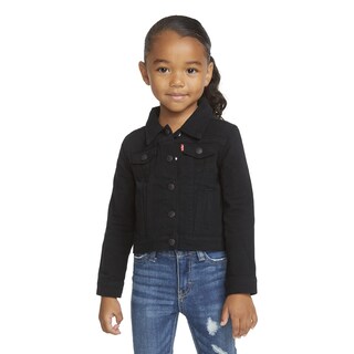 Foto 2 | Foto 2 | Chaqueta Levi's Denim Trucker Para Niñas, Color Negro, Talla Xl - Venta Internacional.