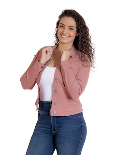 Foto 1 | Foto 1 | Chamarra De Mezclilla Indicum Denim Rosa para Mujer