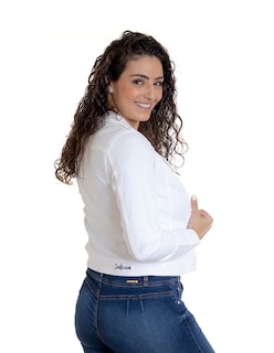 Foto 3 | Foto 3 | Chamarra de Mezclilla Indicum Denim Blanca para Mujer