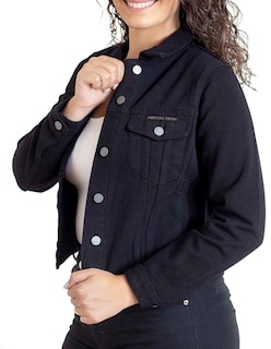 Foto 5 | Foto 5 | Chamarra de Mezclilla Indicum Denim Negro para Mujer