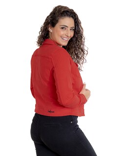 Foto 3 | Foto 3 | Chamarra de Mezclilla Indicum Denim Roja para Mujer
