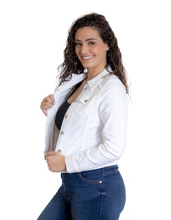 Foto 5 | Foto 5 | Chamarra de Mezclilla Indicum Denim Blanca para Mujer