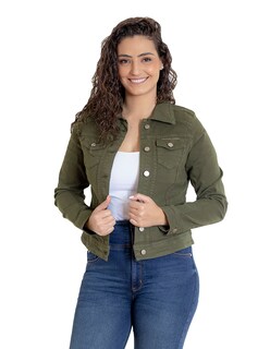 Foto 6 | Foto 6 | Chamarra de Mezclilla Indicum Denim Verde para Mujer