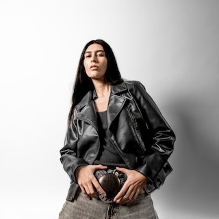 Foto 7 | Foto 7 | Chamarra Biker de Piel Sintética Lee Negra para Mujer