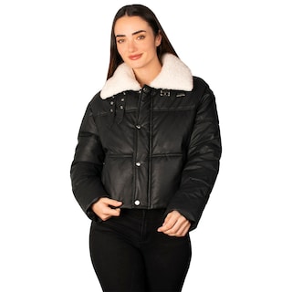 Foto 1 | Foto 1 | Chamarra Greenlander Vinil Cuello Peluche Para Mujer