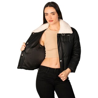 Foto 2 | Foto 2 | Chamarra Greenlander Vinil Cuello Peluche Para Mujer