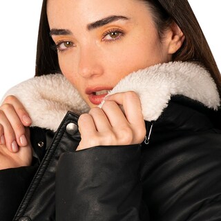 Foto 3 | Foto 3 | Chamarra Greenlander Vinil Cuello Peluche Para Mujer