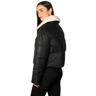 Foto 5 | Foto 5 | Chamarra Greenlander Vinil Cuello Peluche Para Mujer