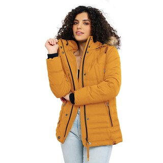 Foto 3 | Foto 3 | Chamarra Greenlander Capitonada Con Gorro Desmontable Para Mujer