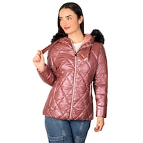 Chamarra Greenlander Con Gorro Capitonada Para Mujer