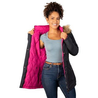 Foto 2 | Foto 2 | Chamarra Greenlander Con Cintura Ajustable Y Gorro De Peluche Doble Vista Para Mujer