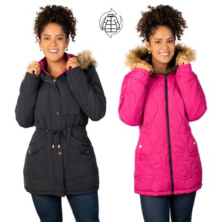 Foto 6 | Foto 6 | Chamarra Greenlander Con Cintura Ajustable Y Gorro De Peluche Doble Vista Para Mujer