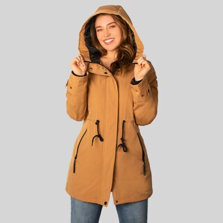 Foto 5 | Foto 5 | Chamarra Greenlander Rompevientos Con Capucha Color Camel Para Mujer