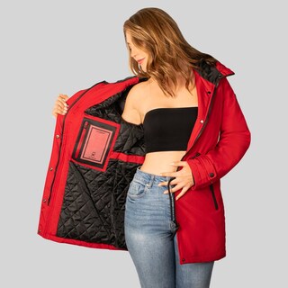 Foto 2 | Foto 2 | Chamarra Greenlander Rompevientos con Capucha para Mujer