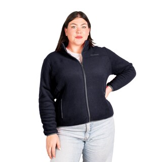 Foto 1 | Foto 1 | Sudadera Greenlander Eco Fleece Con Fur Tallas Extra Color Azul Marino Para Dama