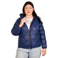 Chamarra Greenlander Capitonada Con Gorro Tallas Extra Para Mujer