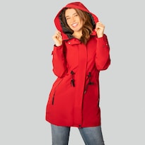 Chamarra Greenlander Rompevientos Con Gorro Fijo Para Mujer