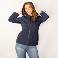 Chamarra Greenlander Rompevientos Ligero Con Capucha Para Mujer