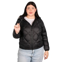 Chamarra Greenlander Capitonada Con Gorro Tallas Extra Para Mujer