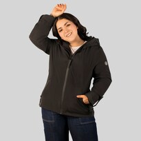 Chamarra Greenlander Rompevientos Con Gorro Tallas Extra Para Mujer