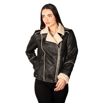 Chamarra Greenlander De Gamuza Con Forro De Peluche Para Mujer