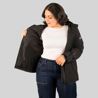 Foto 2 | Foto 2 | Chamarra Greenlander Rompevientos Con Gorro Tallas Extra Para Mujer