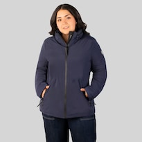 Chamarra Greenlander Rompevientos Gorro Oculto Tallas Extra Para Mujr