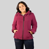 Chamarra Greenlander Rompevientos Con Gorro Tallas Extra Para Mujer