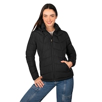 Chamarra Greenlander Capitonada Con Capucha Para Mujer