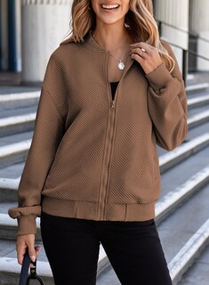 Foto 4 | Foto 4 | Chaqueta Evaless Bomber Para Mujer Otoño 2024 Cuello Alto Marrón - Venta Internacional.