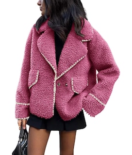Foto 1 | Foto 1 | Chaqueta Chouyatou De Piel Sintética Sherpa Bordada En Invierno Para Mujer - Venta Internacional.