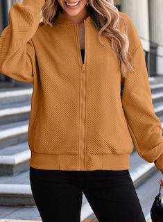 Foto 4 | Foto 4 | Chaqueta Evaless Bomber Para Mujer Otoño 2024 Ligera Camel - Venta Internacional.
