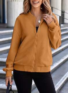 Foto 5 | Foto 5 | Chaqueta Evaless Bomber Para Mujer Otoño 2024 Ligera Camel - Venta Internacional.