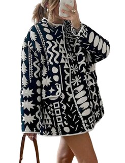 Foto 1 | Foto 1 | Chaqueta Yimoon Acolchada Para Mujer, Ligera, Floral, Azul Marino - Venta Internacional.