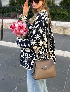 Foto 2 | Foto 2 | Chaqueta Yimoon Acolchada Para Mujer, Ligera, Floral, Azul Marino - Venta Internacional.