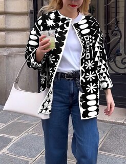 Foto 2 | Foto 2 | Chaqueta Acolchada Yimoon Con Estampado Floral Ligero Para Mujer - Venta Internacional.