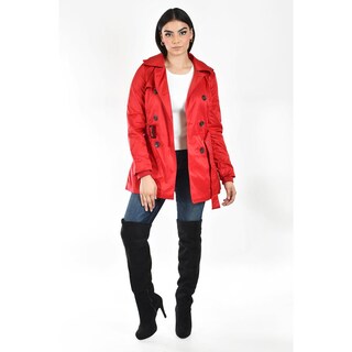 Foto 1 | Foto 1 | Gabardina De Doble Botonadura Roman Fashion /juvenil, 6749 (rojo) Rojo