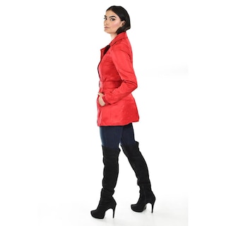 Foto 3 | Foto 3 | Gabardina De Doble Botonadura Roman Fashion /juvenil, 6749 (rojo) Rojo
