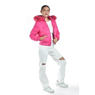 Foto 2 | Foto 2 | Chamarra Con Capucha Desmontable Roman Fashion /juvenil 8026 (fiusha) Fucsia