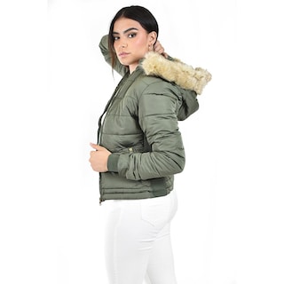 Foto 2 | Foto 2 | Chamarra Acolchada Con Capucha Roman Fashion /juvenil 7504 (verde Militar) Verde Oscuro