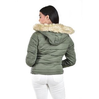 Foto 3 | Foto 3 | Chamarra Acolchada Con Capucha Roman Fashion /juvenil 7504 (verde Militar) Verde Oscuro