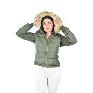 Foto 4 | Foto 4 | Chamarra Acolchada Con Capucha Roman Fashion /juvenil 7504 (verde Militar) Verde Oscuro