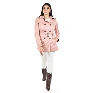 Foto 4 | Foto 4 | Gabardina De Doble Botonadura Roman Fashion /juvenil 6749 (palo De Rosa) Rosa