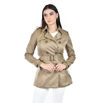 Gabardina De Doble Botonadura Roman Fashion /juvenil  6749 (cafe) Cafe